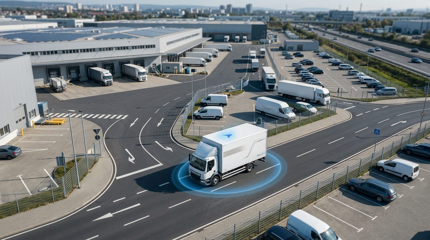 Suivi de véhicule sur un site logistique