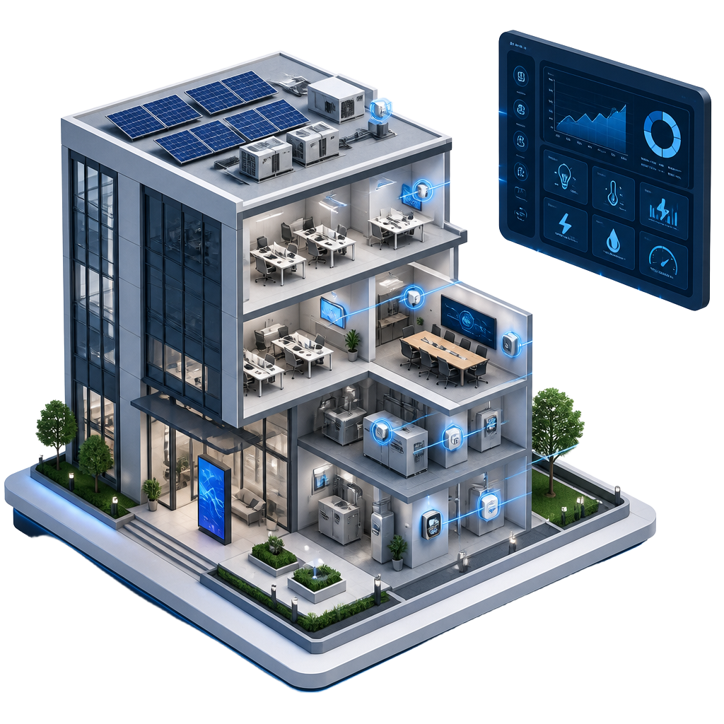 Illustration de la famille Smart Building